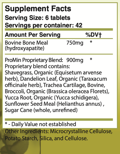 Promine Tablet ProMin | Whole Food Formulas